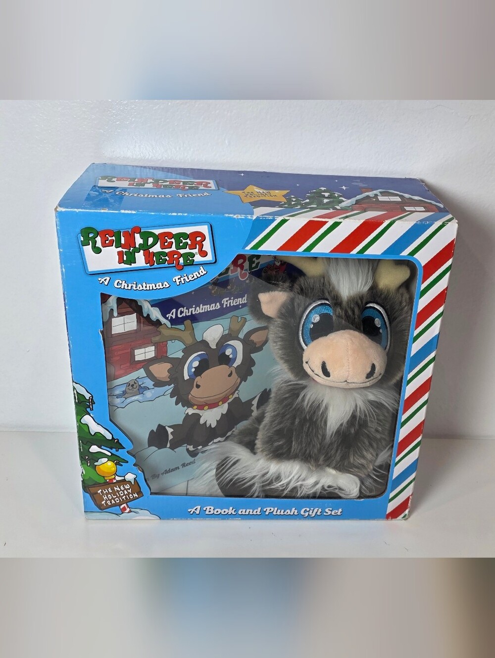 🎄 Reindeer In Here: A Christmas Friend, Book & 8" Plush Gift Set, New In Box